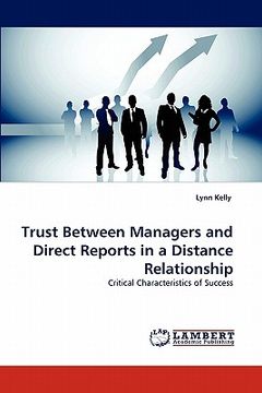portada trust between managers and direct reports in a distance relationship (en Inglés)
