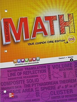 portada glencoe math course 3, student edition, volume 2