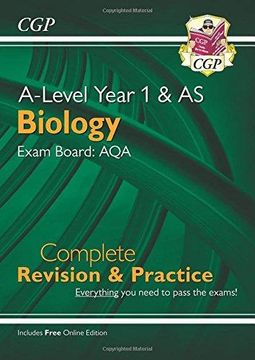 portada New A-Level Biology for 2018: AQA Year 1 & AS Complete Revision & Practice with Online Edition (CGP A-Level Biology) (en Inglés)