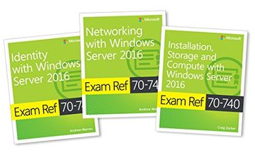 portada MCSA Windows Server 2016 Exam Ref 3-Pack: Exams 70-740, 70-741, and 70-742 (en Inglés)