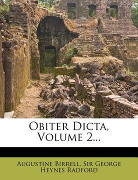 portada obiter dicta, volume 2... (in English)