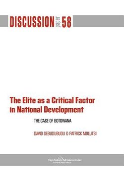 portada the elite as a critical factor. the case of botswana