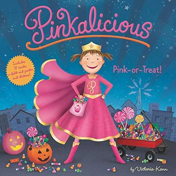 portada Pinkalicious: Pink or Treat! Includes 8 Cards, a Fold-Out Poster, and Stickers! (en Inglés)