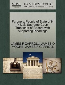 portada farone v. people of state of n y u.s. supreme court transcript of record with supporting pleadings