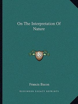 portada on the interpretation of nature