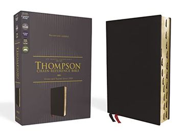 portada Nasb, Thompson Chain-Reference Bible, Genuine Leather, Calfskin, Black, 1995 Text, red Letter, Thumb Indexed, Comfort Print (in English)