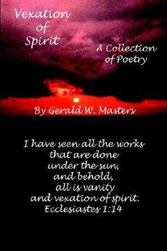 portada vexation of spirit: a collection of poetry (en Inglés)