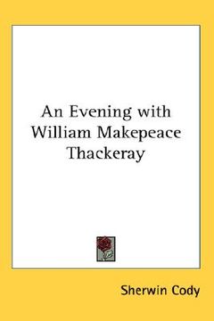 portada an evening with william makepeace thackeray