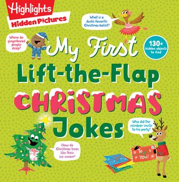 portada Hidden Pictures my First Lift-The-Flap Christmas Jokes (Highlights Joke Books) (en Inglés)