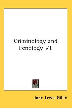 portada criminology and penology volume 1 (in English)
