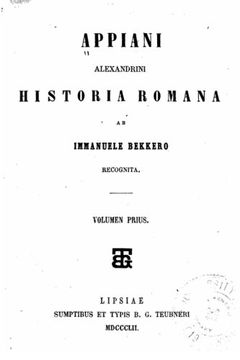 portada Appiani Alexandrini Historia Romana