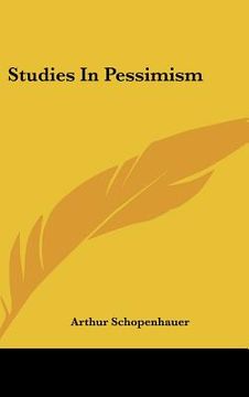 portada studies in pessimism (en Inglés)