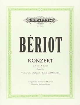 portada Konzert für Violine und Orchester nr. 9 A-Moll op. 104: Klavierauszug (in German)