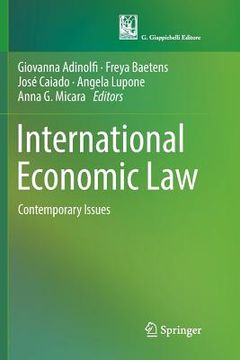 portada International Economic Law: Contemporary Issues (en Inglés)