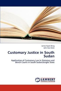portada customary justice in south sudan (en Inglés)