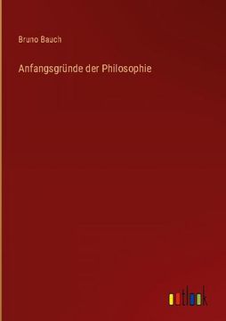 portada Anfangsgründe der Philosophie (in German)