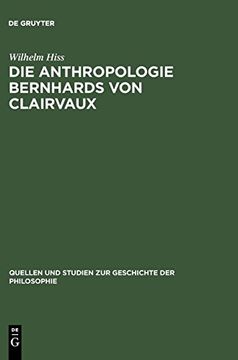 portada Die Anthropologie Bernhards von Clairvaux (en Alemán)
