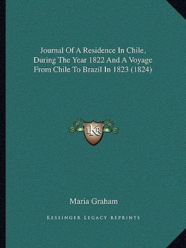 portada journal of a residence in chile, during the year 1822 and a voyage from chile to brazil in 1823 (1824)