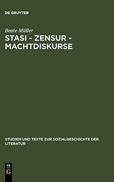 portada Stasi - Zensur - Machtdiskurse (en Alemán)