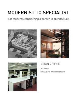 portada Modernist To Specialist: For students considering a career in Architecture