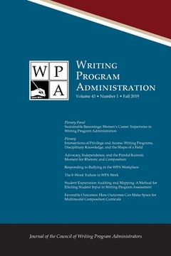 portada Wpa: Writing Program Administration 43.1 (Fall 2019) (en Inglés)