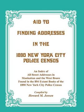 portada aid to finding addresses in 1890 new york city police census (en Inglés)