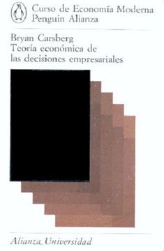 portada teoria economica decisiones empres. (in Spanish)