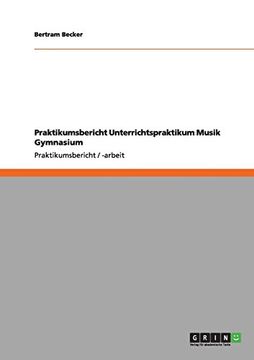 portada Praktikumsbericht Unterrichtspraktikum Musik Gymnasium