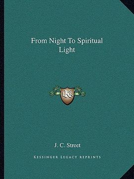 portada from night to spiritual light (en Inglés)