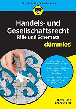 portada Handels- und Gesellschaftsrecht Fälle und Schemata für Dummies (en Alemán)