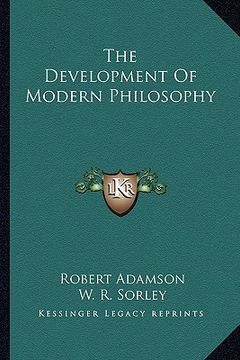 portada the development of modern philosophy (in English)