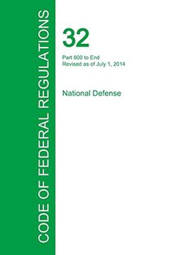 portada Code of Federal Regulations Title 32, Volume 6, July 1, 2015