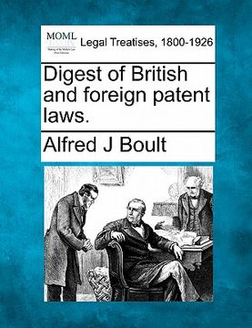 portada digest of british and foreign patent laws. (en Inglés)