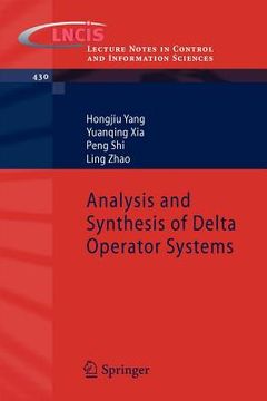 portada analysis and synthesis of delta operator systems