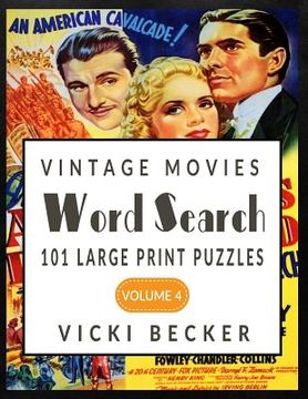 portada Vintage Movies Word Search (en Inglés)