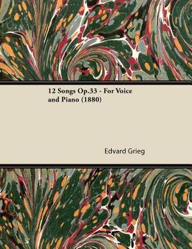 portada 12 songs op.33 - for voice and piano (1880) (in English)