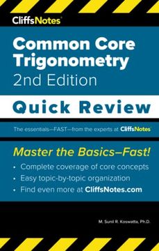 portada Cliffsnotes Common Core Trigonometry: Quick Review (in English)