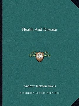 portada health and disease (en Inglés)
