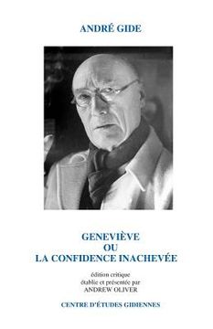 portada Genevieve: ou La confidence inachevee (in French)