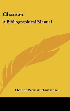 portada chaucer: a bibliographical manual