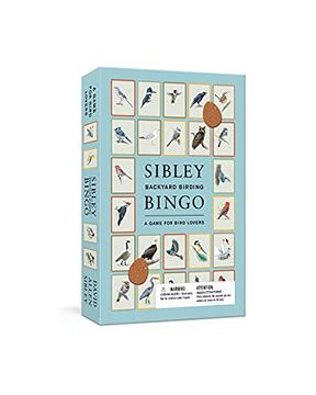 portada Sibley Backyard Birding Bingo: A Game for Bird Lovers: Board Games (Sibley Birds) (en Inglés)