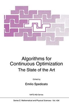 portada Algorithms for Continuous Optimization (en Inglés)