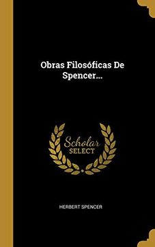portada Obras Filosóficas de Spencer. (in Spanish)