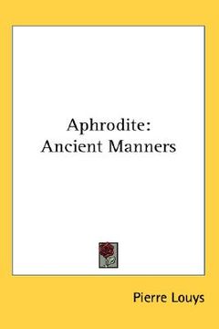 portada aphrodite: ancient manners (en Inglés)