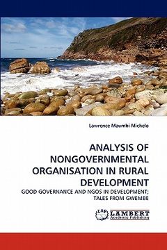 portada analysis of nongovernmental organisation in rural development (en Inglés)
