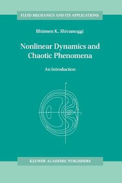 portada nonlinear dynamics and chaotic phenomena: an introduction