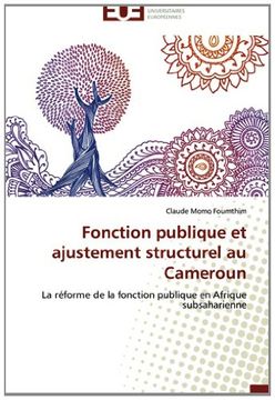 portada Fonction Publique Et Ajustement Structurel Au Cameroun