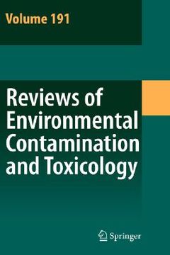 portada reviews of environmental contamination and toxicology: continuation of residue reviews (en Inglés)