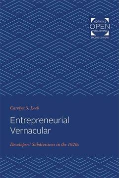 portada Entrepreneurial Vernacular: Developers' Subdivisions in the 1920S (Creating the North American Landscape) (en Inglés)