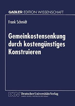 portada Gemeinkostensenkung Durch Kostengünstiges Konstruieren (en Alemán)